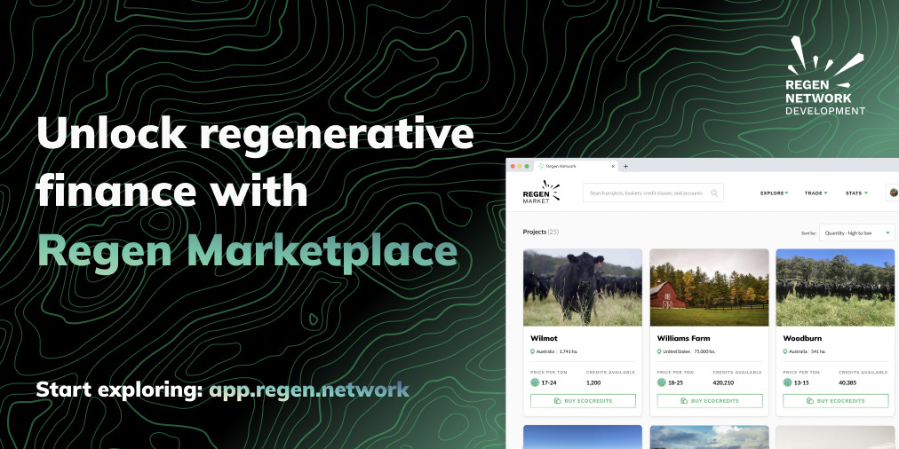 Carbon Offsetting for Blockchains & Beyond: Regen Network Launches Carbon Marketplace